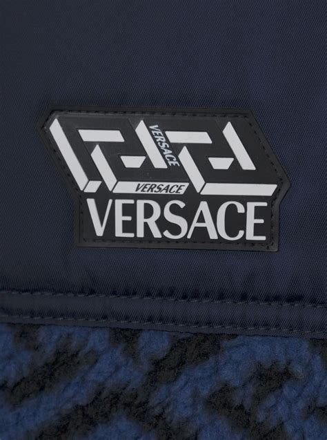 giubbotto versace uomo blu|Giubbotti VERSACE Uomo .